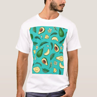 T-shirt Avocado réaliste : Motif alimentaire d'été