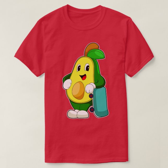 T-shirt Avocado Skateboard (Design devant)