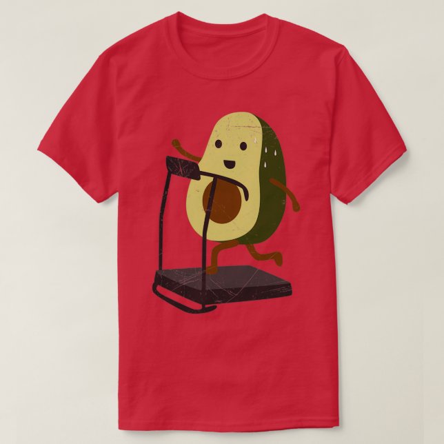 T-shirt Avocado tapis de course Exercice Drôle Drôle Idée  (Design devant)