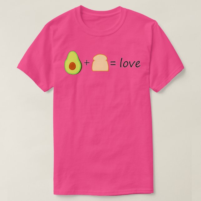 T-shirt Avocado Toast Love (Design devant)