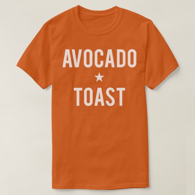 T-shirt Avocado Toast Vegetarian 2 (Design devant)