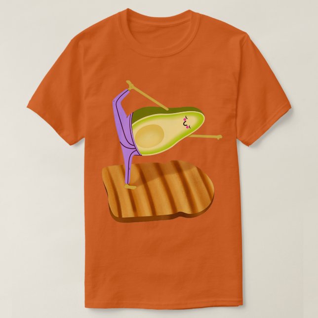 T-shirt Avocado Toast Yoga (Design devant)