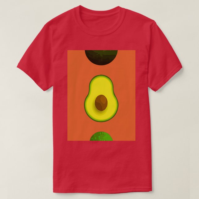 T-shirt Avocado Tropical Creative Charming Plante Classic (Design devant)