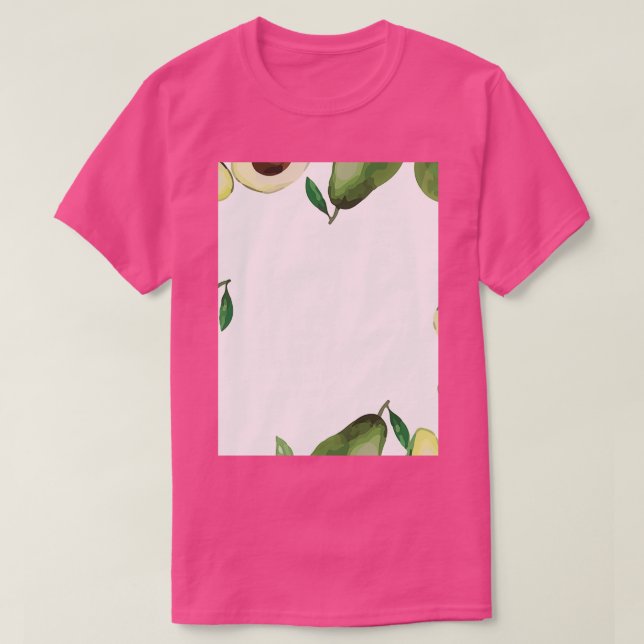 T-shirt Avocado Tropical Exotic Tropical Coloré (Design devant)