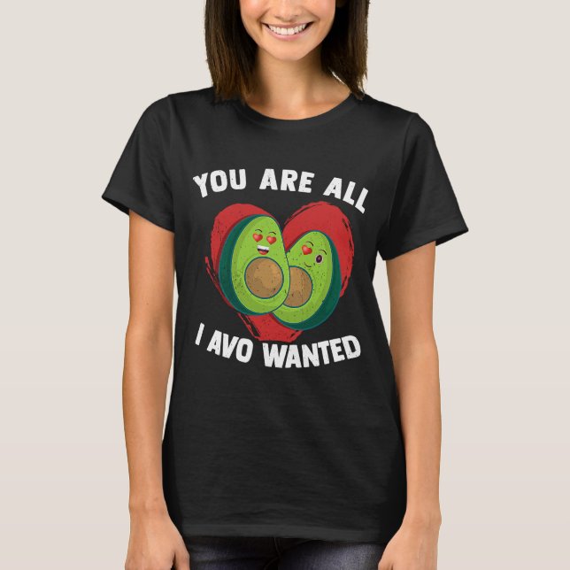 T-shirt Avocado Végétan sain alimentation Herbivore Avoca (Devant)