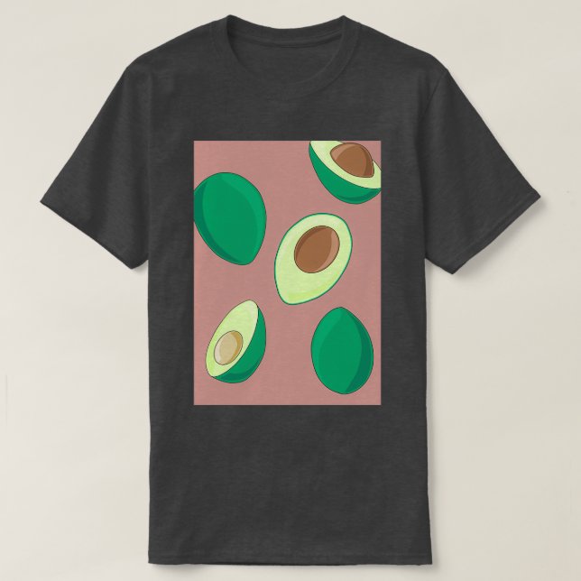 T-shirt Avocado Wall Art INSTANT TÉLÉCHARGER Avocado Print (Design devant)
