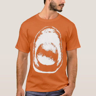 T-shirt avocado white on black