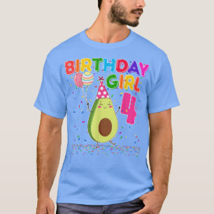 T-shirt Avocados 4e anniversaire fille 4 ans Avocados Th