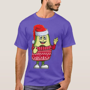 T-shirt Avocados Adulte Fruit Winter Avocado Christmas Paj