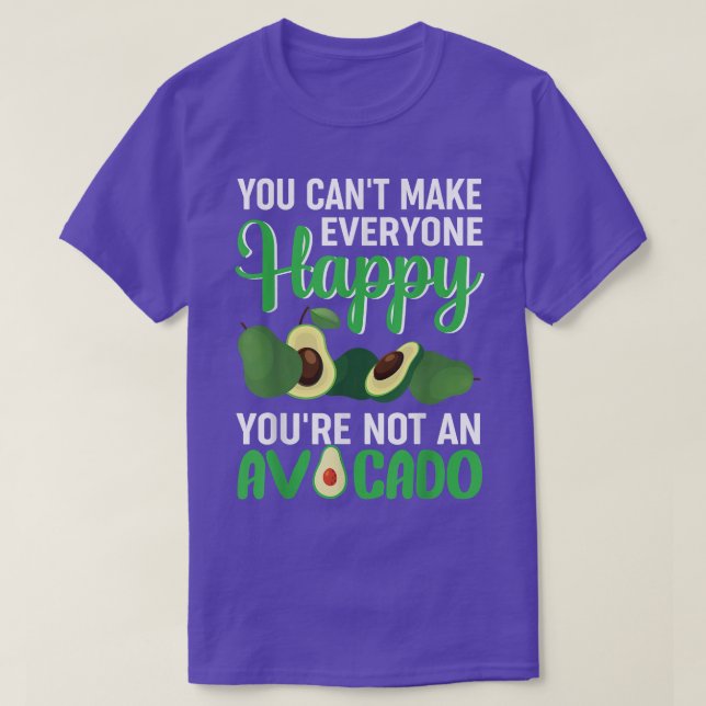 T-shirt Avocados Vegetarian Vegetarian Food Avocado Devis (Design devant)
