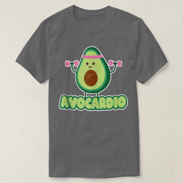 T-shirt Avocardio Avocado Graines d'entraînement Exercice  (Design devant)