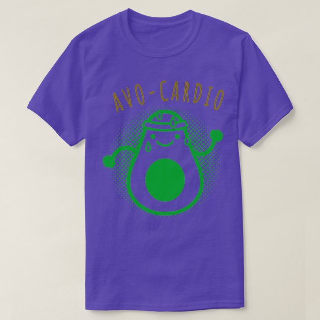 T-shirt AvoCardio Black Funny Gym (Design devant)