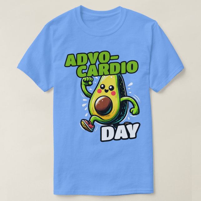 T-shirt Avocardio Exécution Sport Workout Avocado (Design devant)