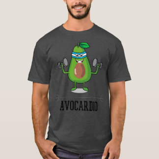 T-shirt Avocardio Funny Avocado Doing Cardio