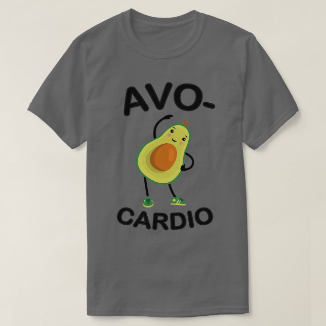 T-shirt AvoCardio Funny Avocado Fitness 21 (Design devant)