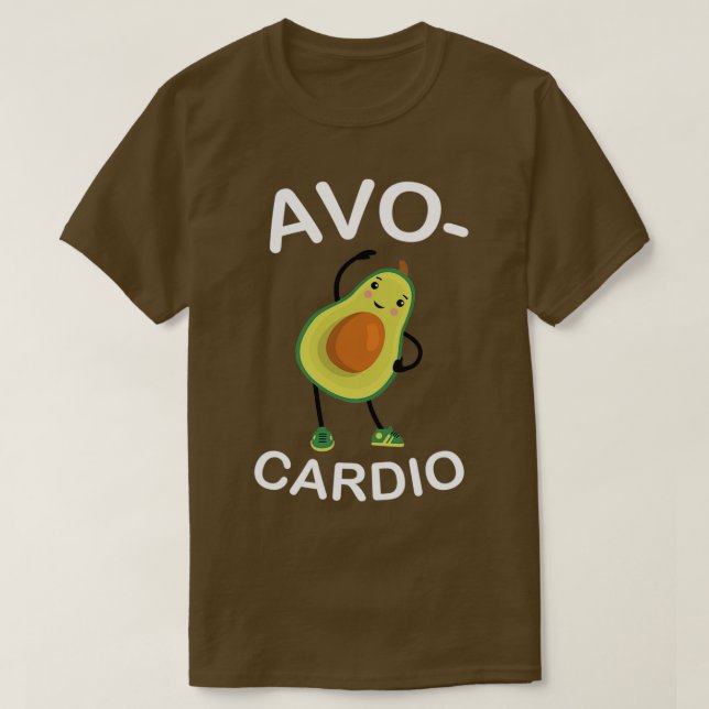 T-shirt AvoCardio Funny Avocado Fitness 6 (Design devant)
