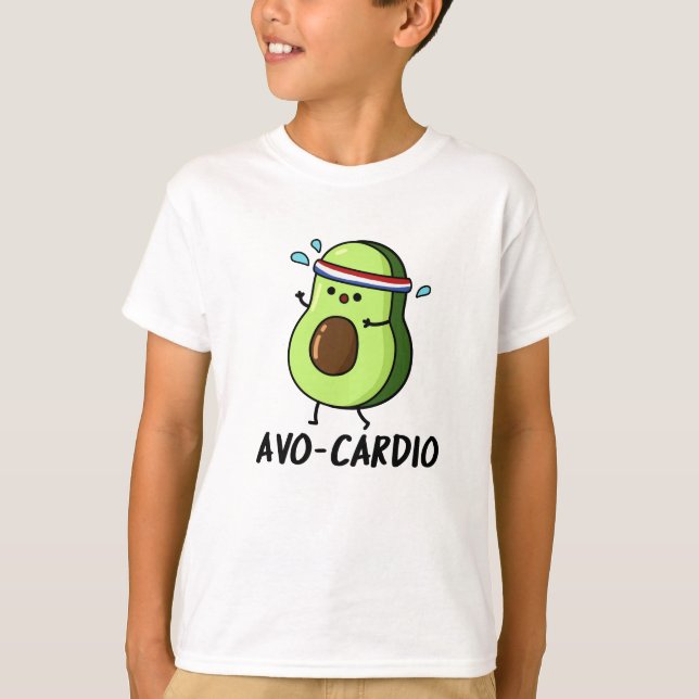 T-shirt Avocardio Funny Excercise Avocado (Devant)