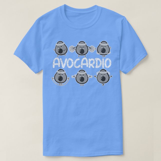 T-shirt Avocardio, Gym Funny, Exercice Avocado Pour Femmes (Design devant)