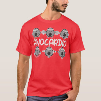 T-shirt Avocardio, Gym Funny, Exercice Avocado Pour Femmes