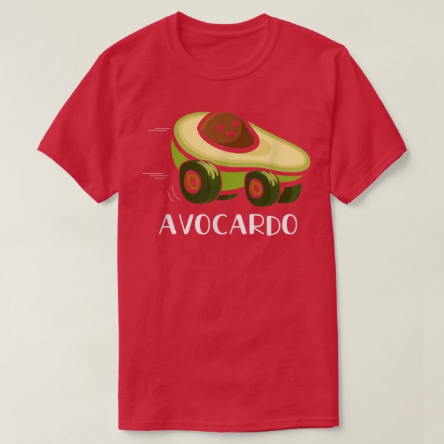 T-shirt Avocardo Avocado Voiture amusant Pun Avocado Aspir (Design devant)