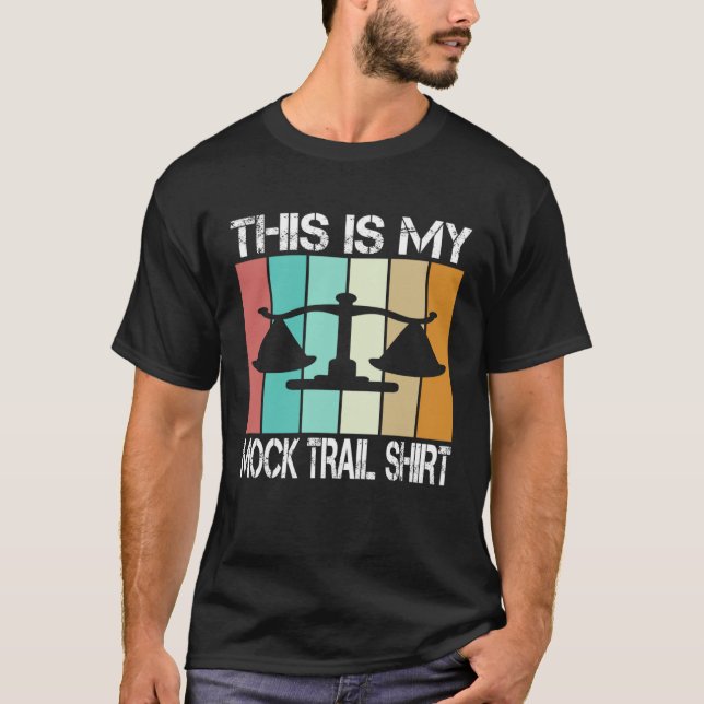 T-shirt avocat à l'avenir Ceci est mon procès simulé (Devant)
