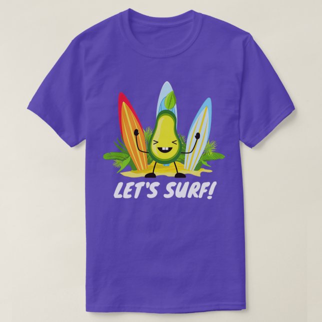 T-shirt Avocat amusant surf 2 4 (Design devant)