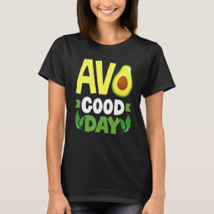 T-shirt Avocat Bonne Journee Nourriture Vegan
