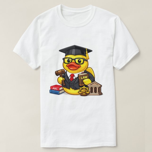 T-shirt Avocat Canard en Caoutchouc (Design devant)