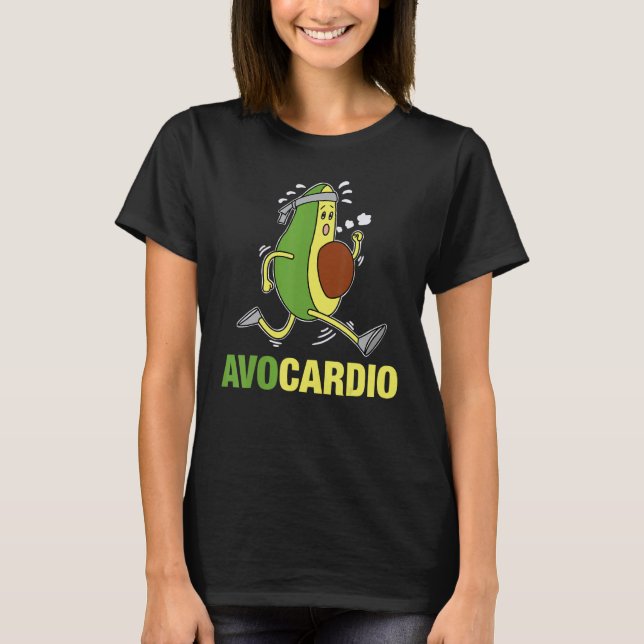 T-shirt Avocat Citation Avocardio Cardio Végétalien Végéta (Devant)