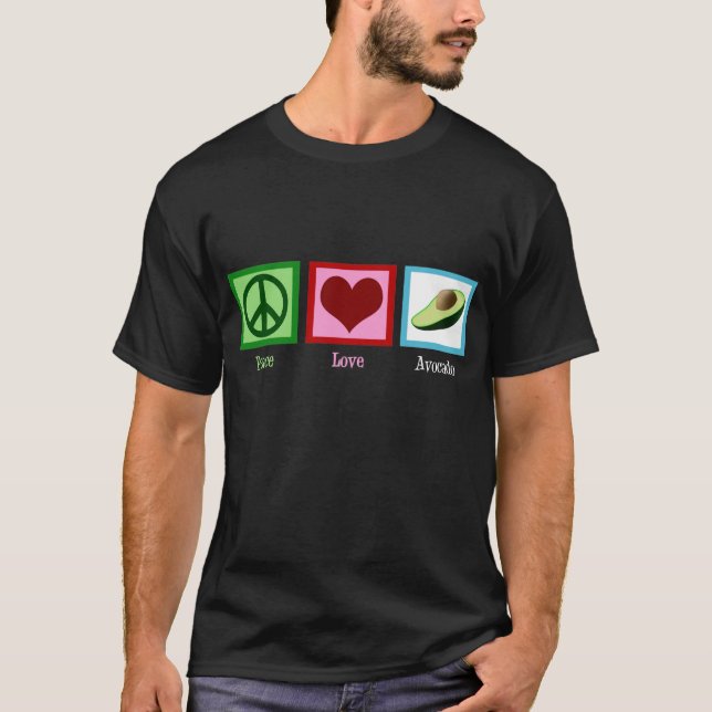 T-shirt Avocat d'amour de paix (Devant)