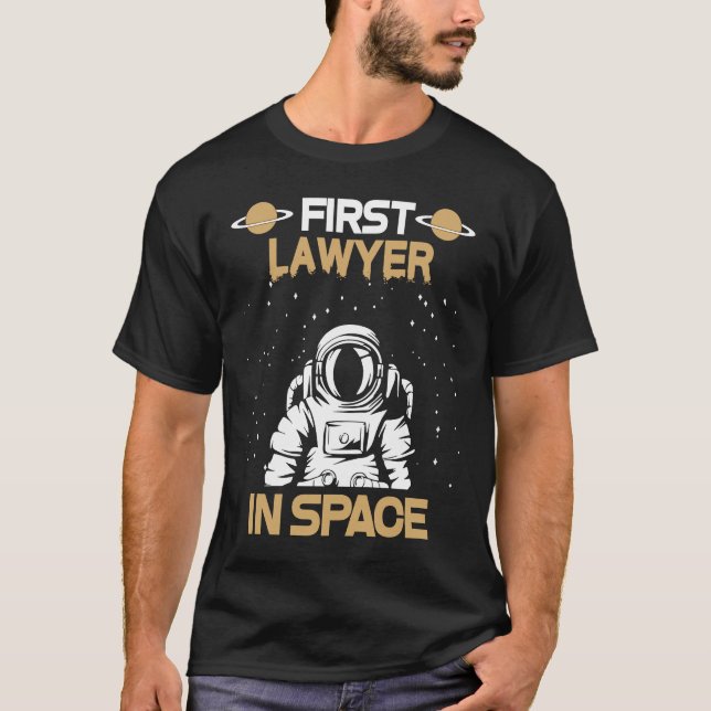T-shirt Avocat dans l'espace (Devant)