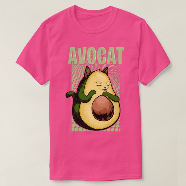 T-shirt avocat de chat drôle (Design devant)