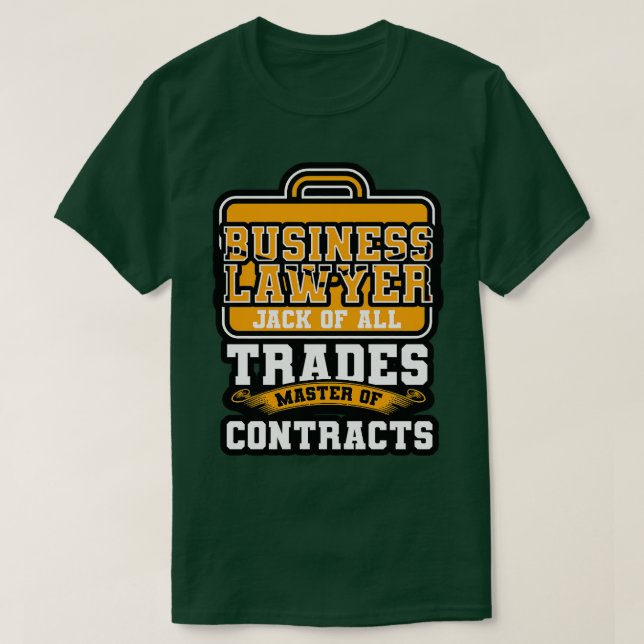 T-shirt Avocat De Tous Les Métiers Maître Des Contrats (Design devant)