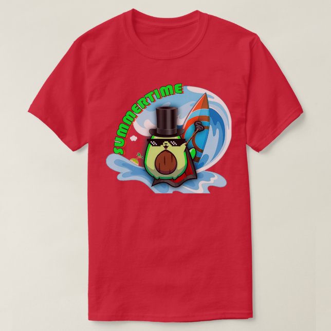 T-shirt avocat d'été (Design devant)
