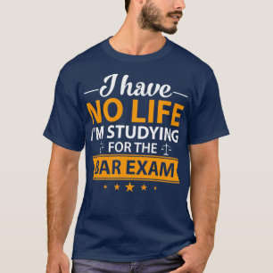 T-shirt Avocat Diplômé de l'examen de droit du Barreau