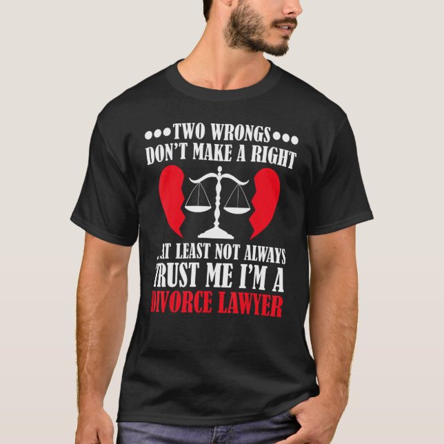 T-shirt avocat divorce avocat avocat droit diplômé divorce (Devant)