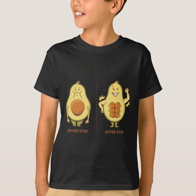 T-shirt Avocat Drôle, Mème de Fruit Mignon (Devant)