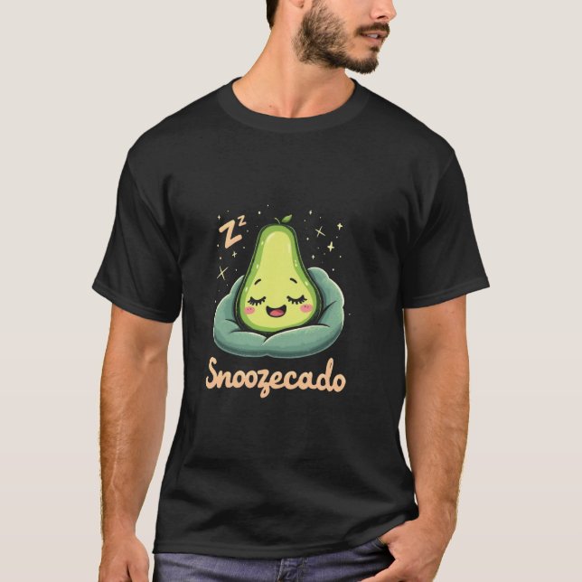T-shirt Avocat drôle Snoozecado (Devant)