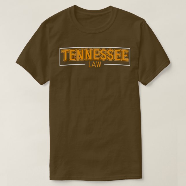 T-shirt Avocat du Tennessee Law Attorney College Bar Gradu (Design devant)