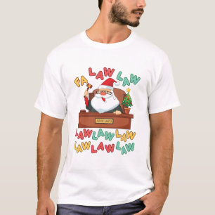 T-shirt Avocat en Droit Fa Christmas Père Noël Juge