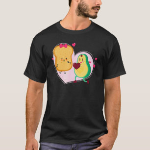 T-shirt Avocat et Toast Mignon Avocat Nourriture Végétalie