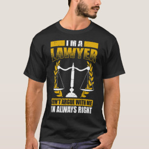 T-shirt Avocat étudiant en droit de l'école de droit en co