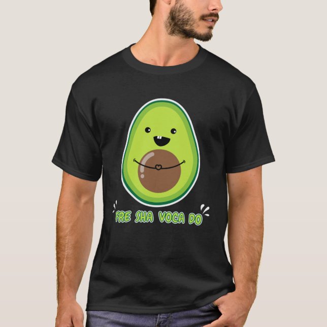 T-shirt Avocat frais   Végétalien  Fruité frais (Devant)