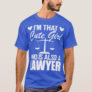 T-shirt Avocat Je suis cette fille mignonne qui est aussi