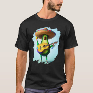 T-shirt Avocat portant un sombrero jouant de la musique de
