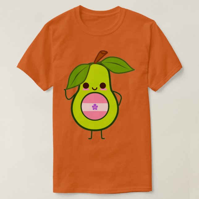 T-shirt Avocat sapphique Sapphic Sapphic wlw avocado (Design devant)