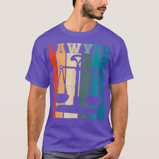 T-shirt Avocat - Scales de justice Avocat rétro