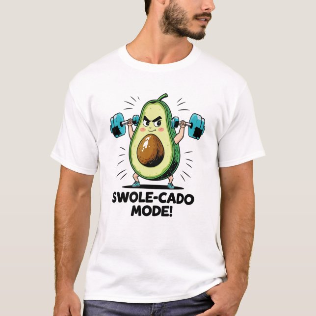 T-shirt Avocat soulève des poids (Devant)