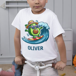 T-shirt Avocat Surfeur Mignon sur les Vagues Personnalisé