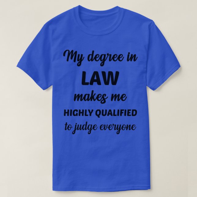 T-shirt Avocat T Faculté de Droit Diplôme Droit Cadeau (Design devant)